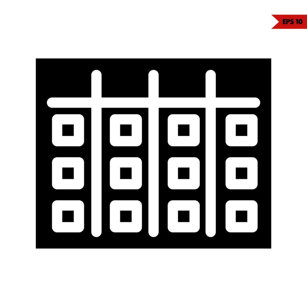 calendar line icon vector