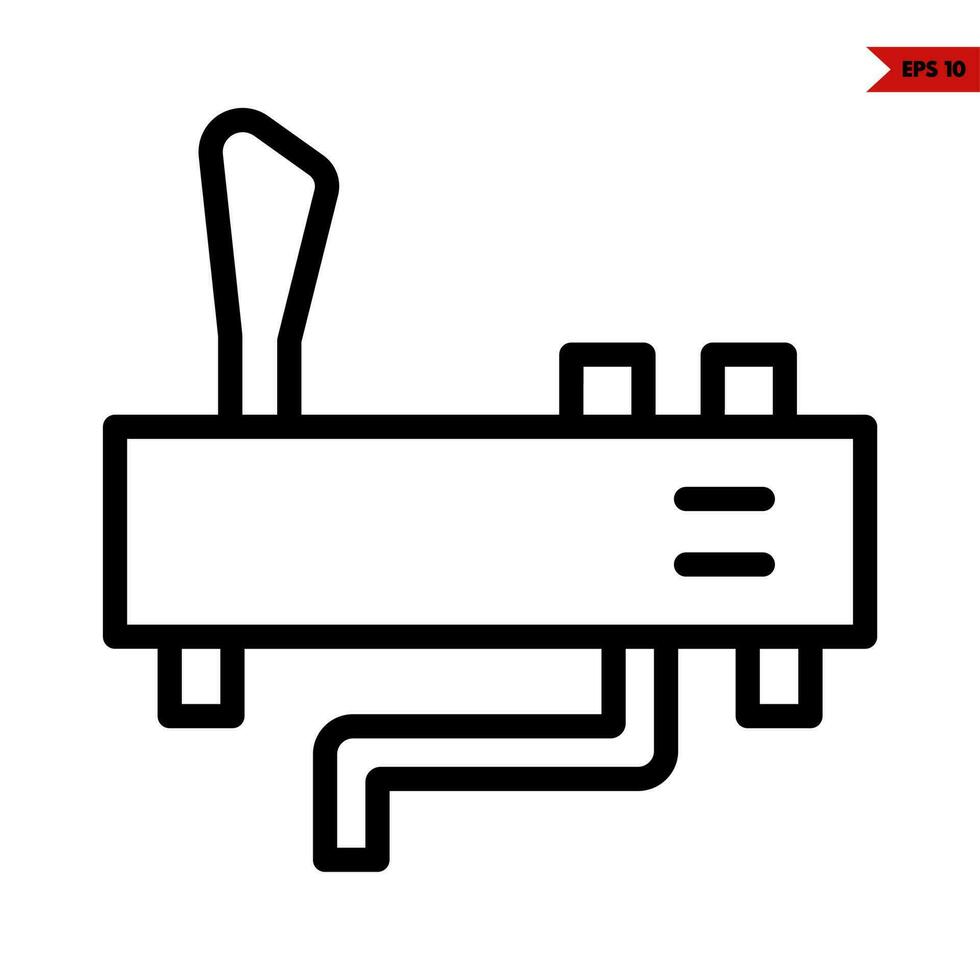 knob game car line icon vector