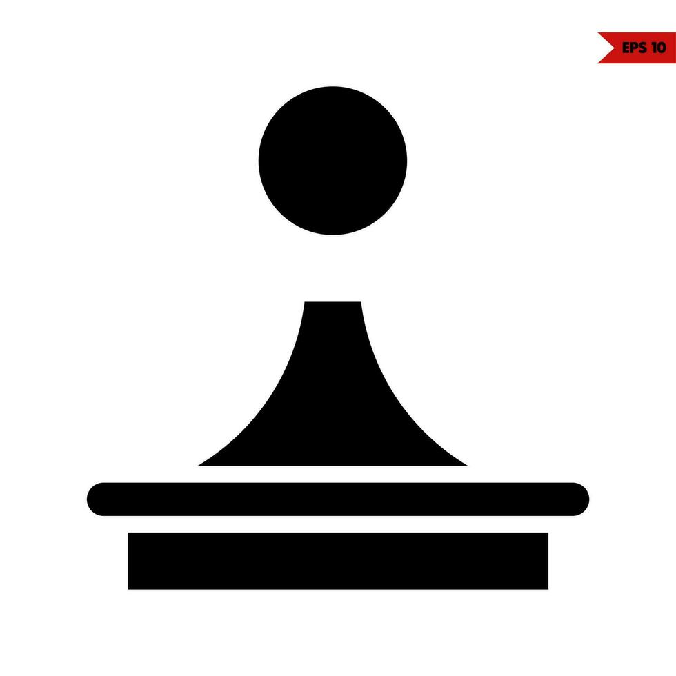 knob gaming glyph icon vector