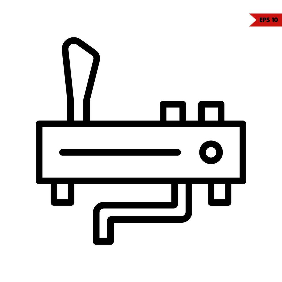 knob game  line icon vector
