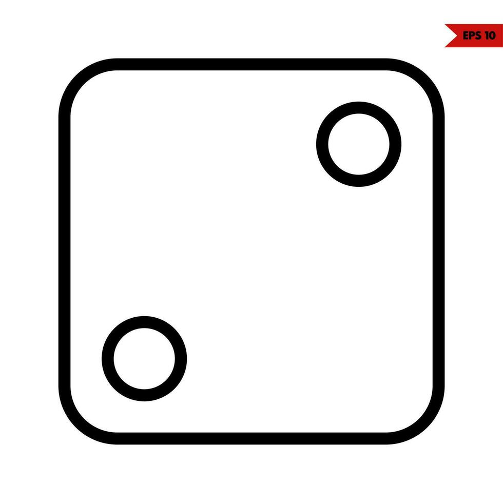 dice  game line icon vector