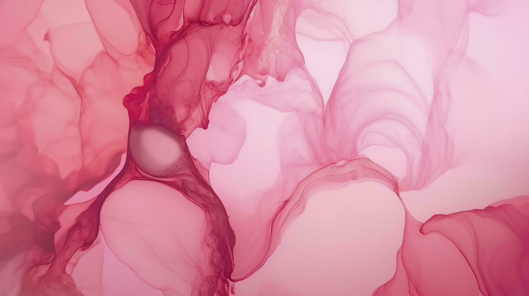 Abstract alcohol ink texture marble style background pink and gold texture, Pink abstract alcohol ink background fluid watercolor, generate ai photo