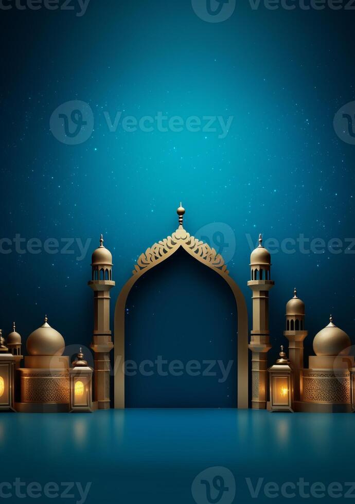 Islamic holiday background. Illustration photo