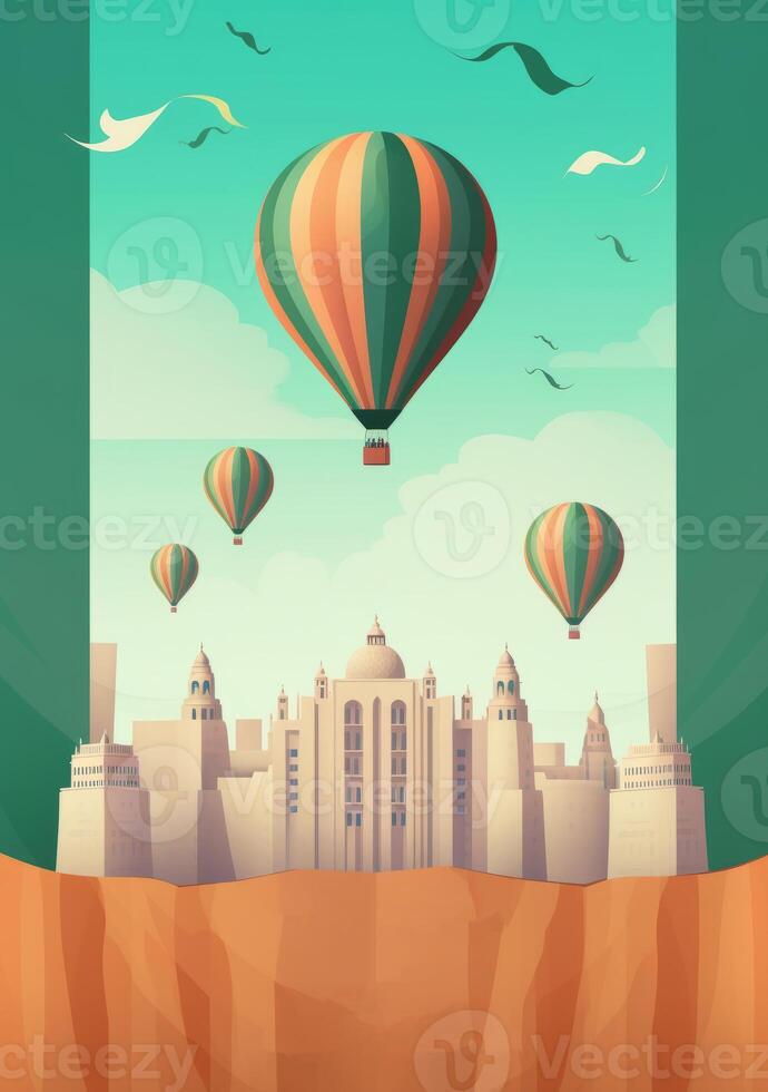 Poster for Indian Independence Day. Illustration photo