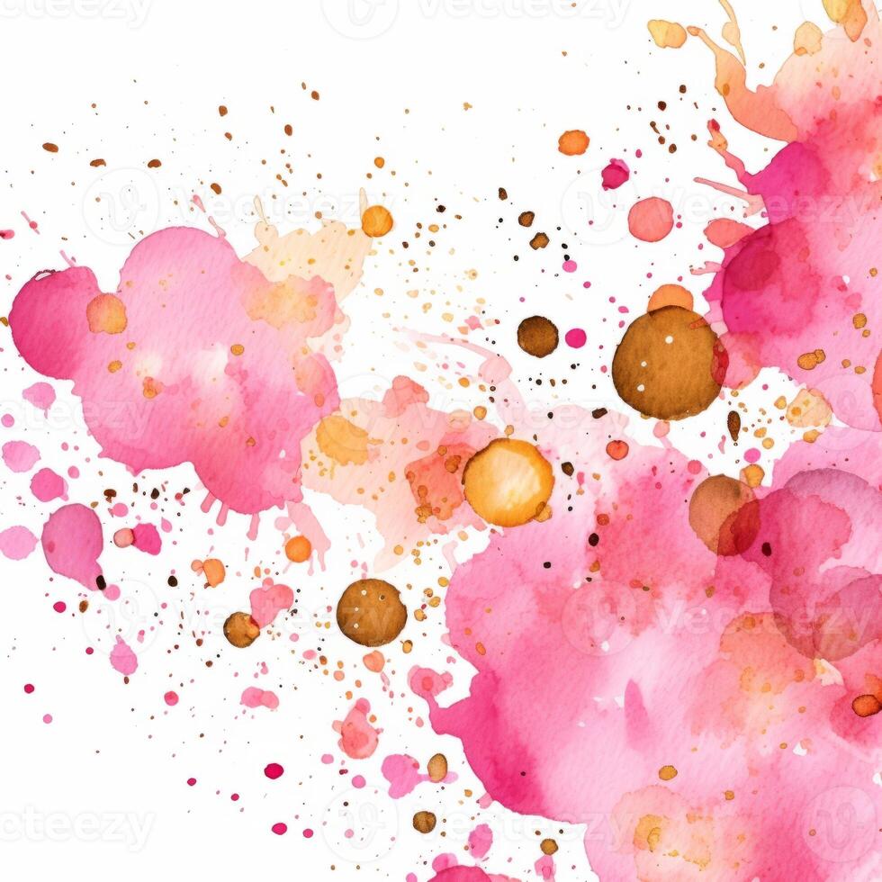Pink watercolor splash. Illustration photo