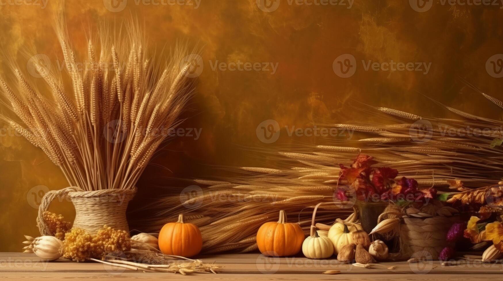 Autumn Thanksgiving Background. Illustration photo