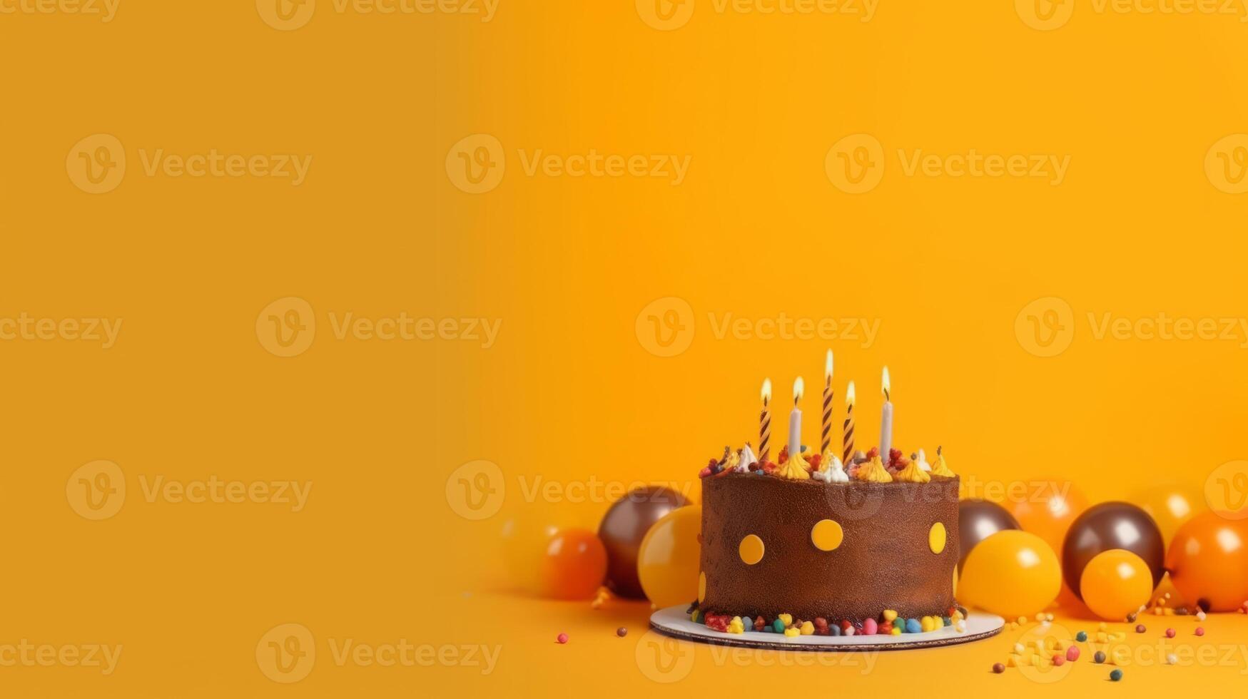 cumpleaños pastel antecedentes. ilustración ai generativo foto
