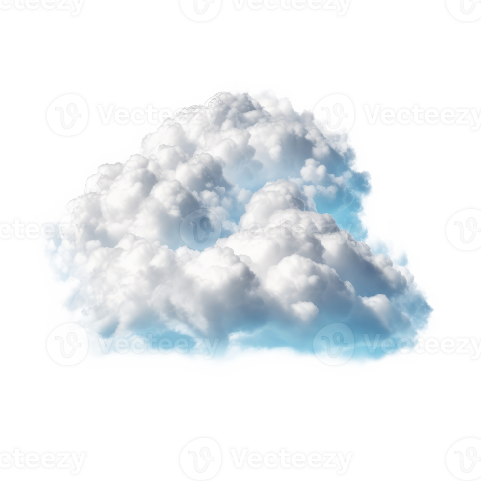 Wolke isoliert. Illustration ai generativ png