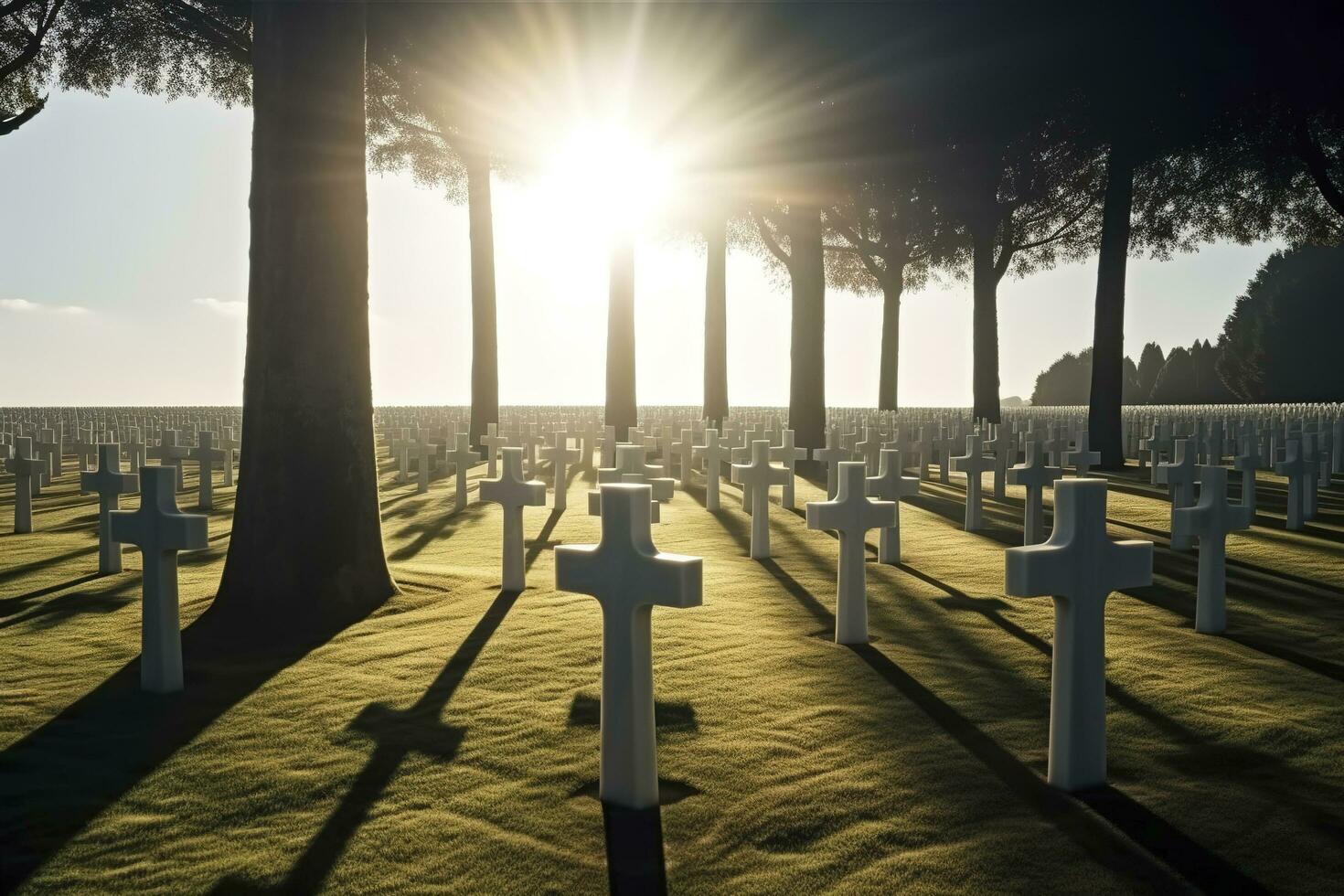 national cemetery, generate ai photo