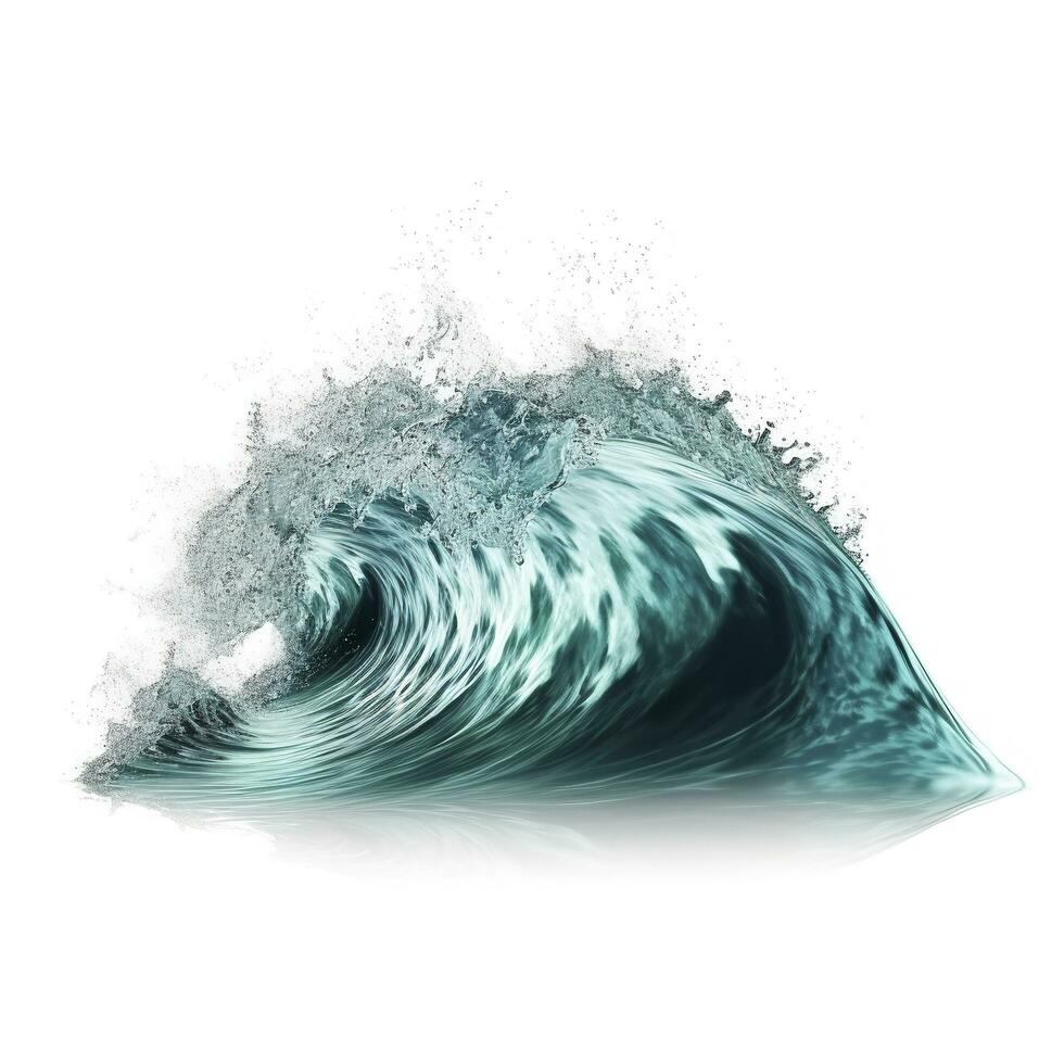 Sea waves world ocean day background illustration , generate ai photo