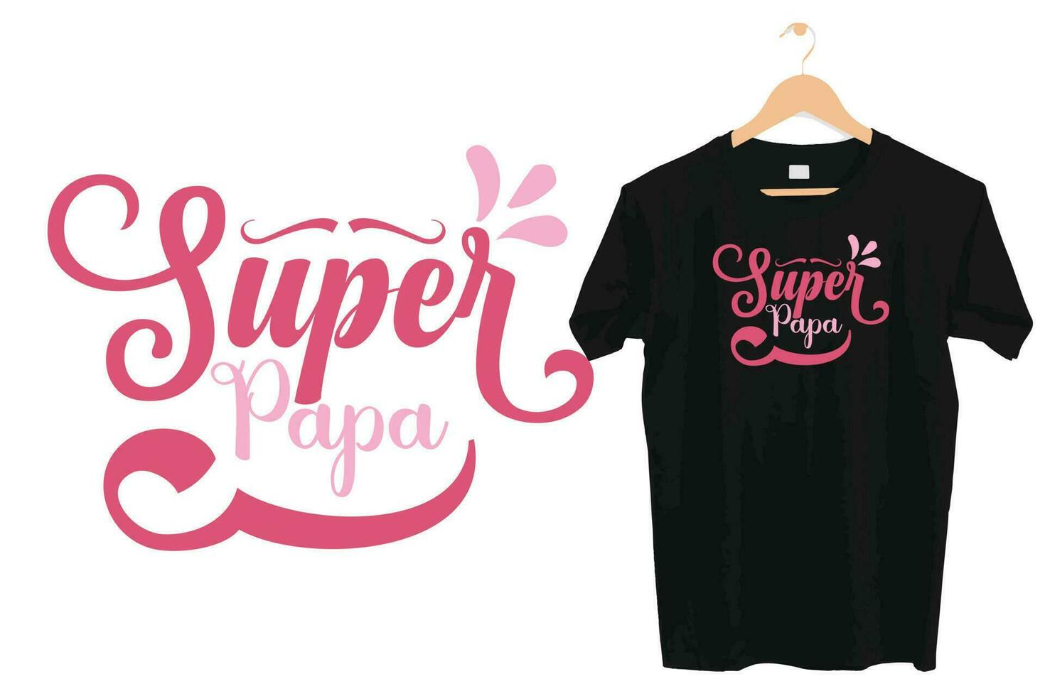 Best wavy groovy retro typography father's t shirt design vector