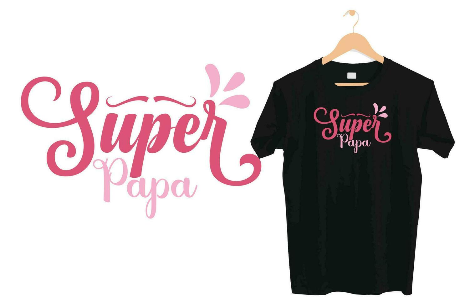 mejor ondulado maravilloso retro tipografía del padre t camisa diseño vector