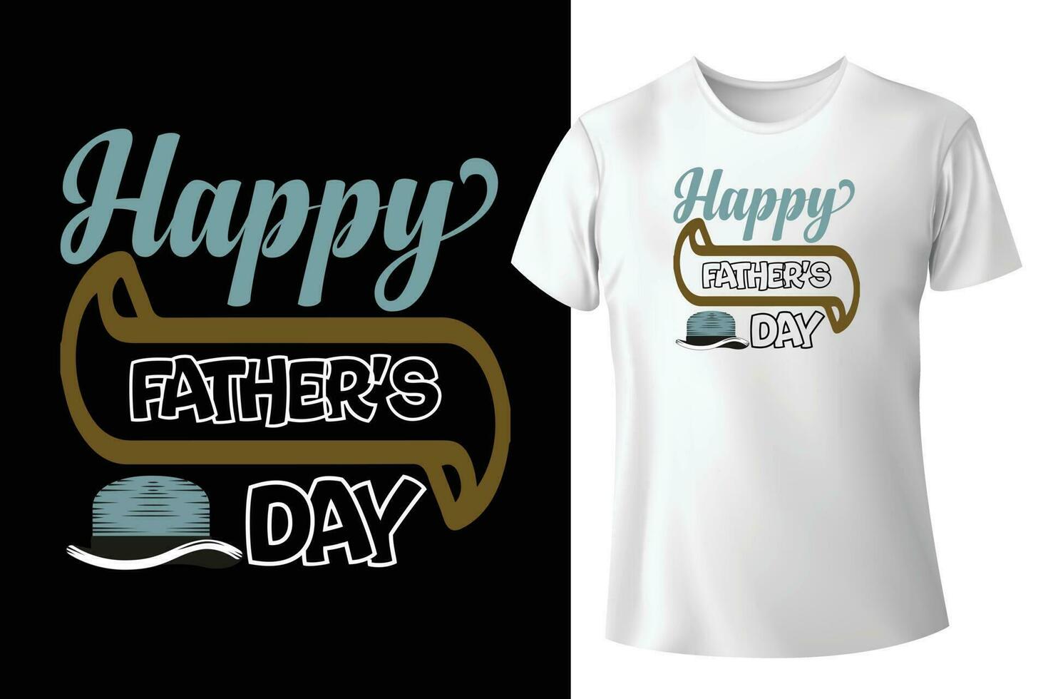 Best wavy groovy retro typography father's t shirt design vector