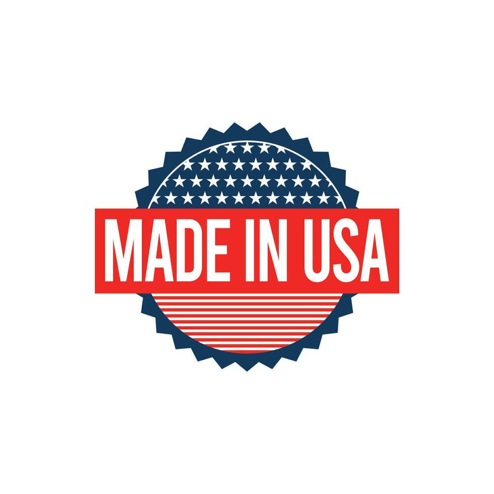 Made in USA stamp badge vector design