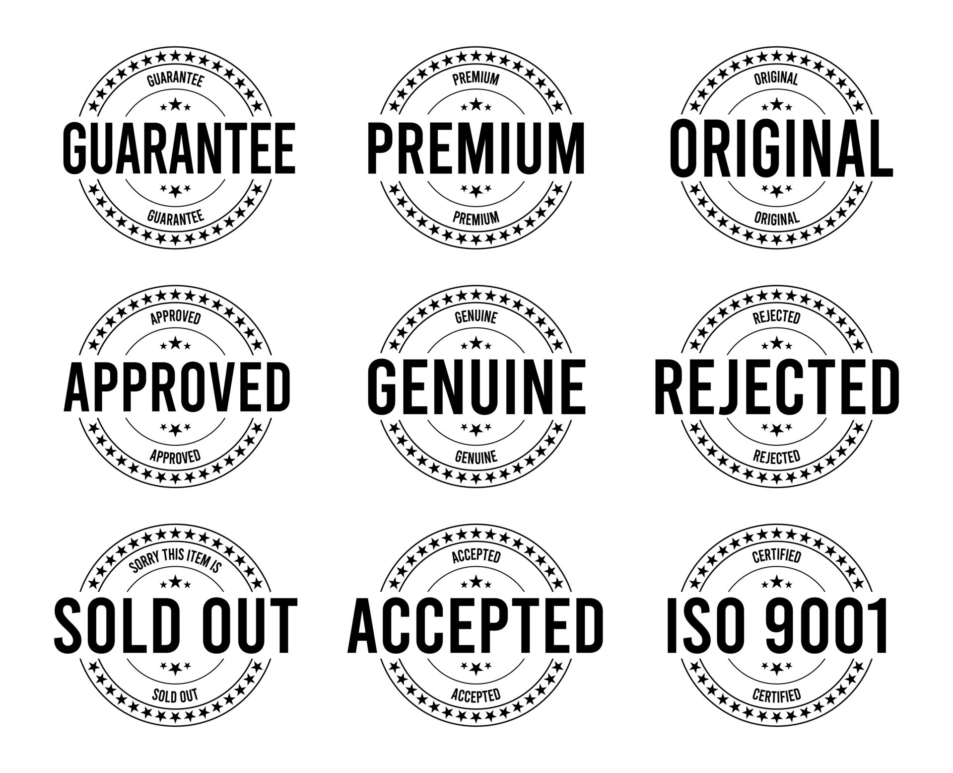 Free Vector  Original quality stamp