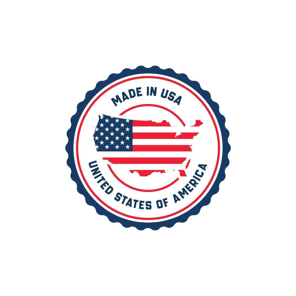 Made in USA stamp badge vector design