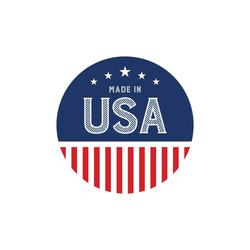 Made in USA stamp badge vector design