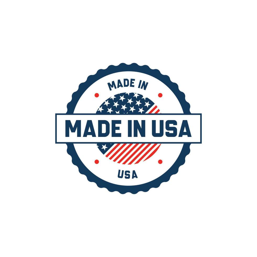 Made in USA stamp badge vector design