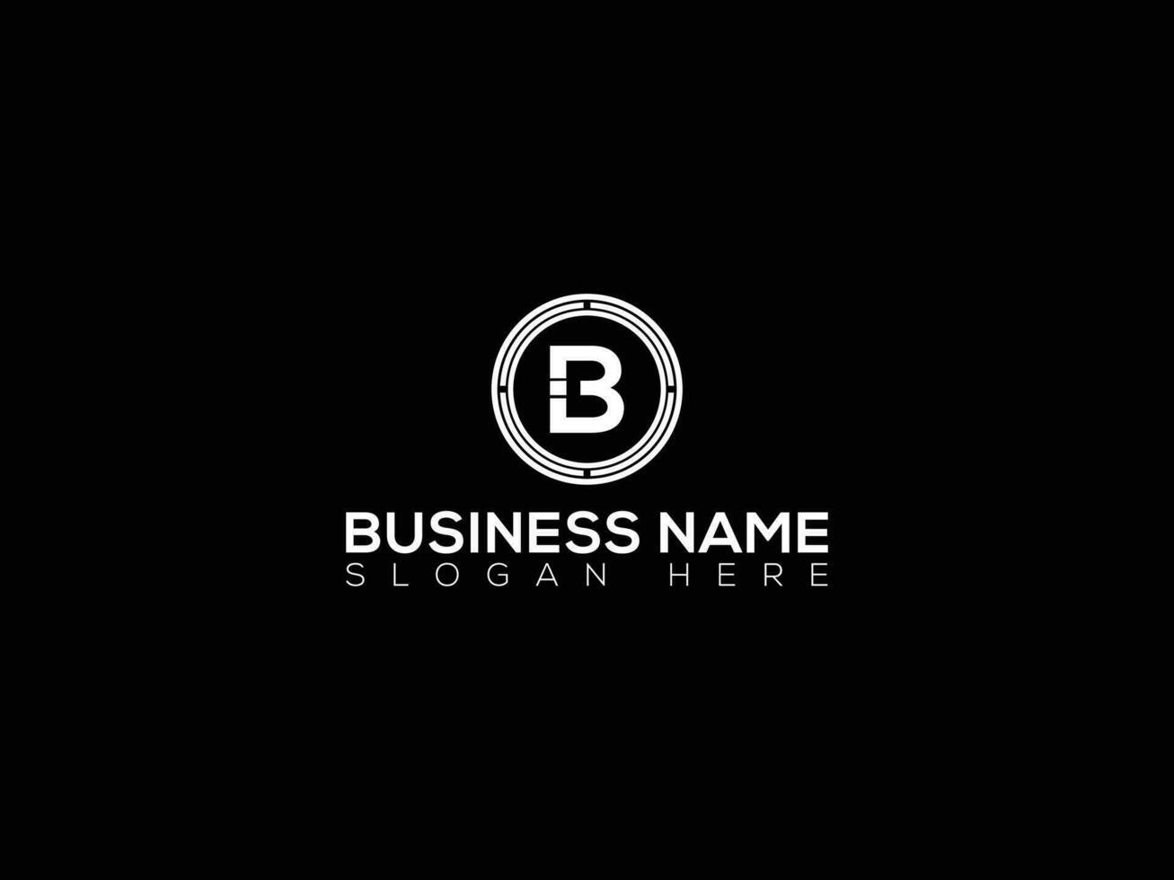 Elegant B vector logo. Premium letter B logo design.