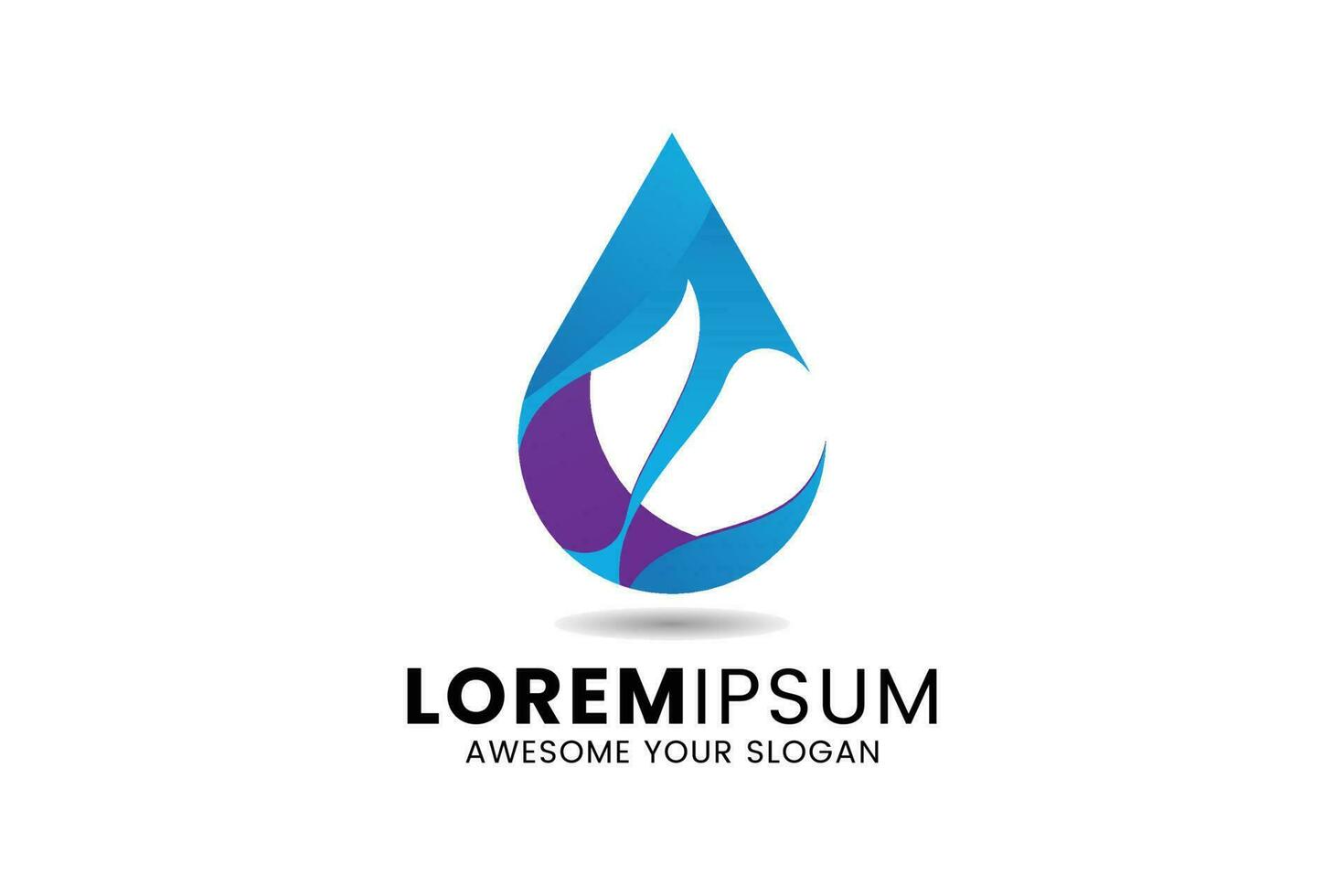 logo design with loremipsum tagline vector