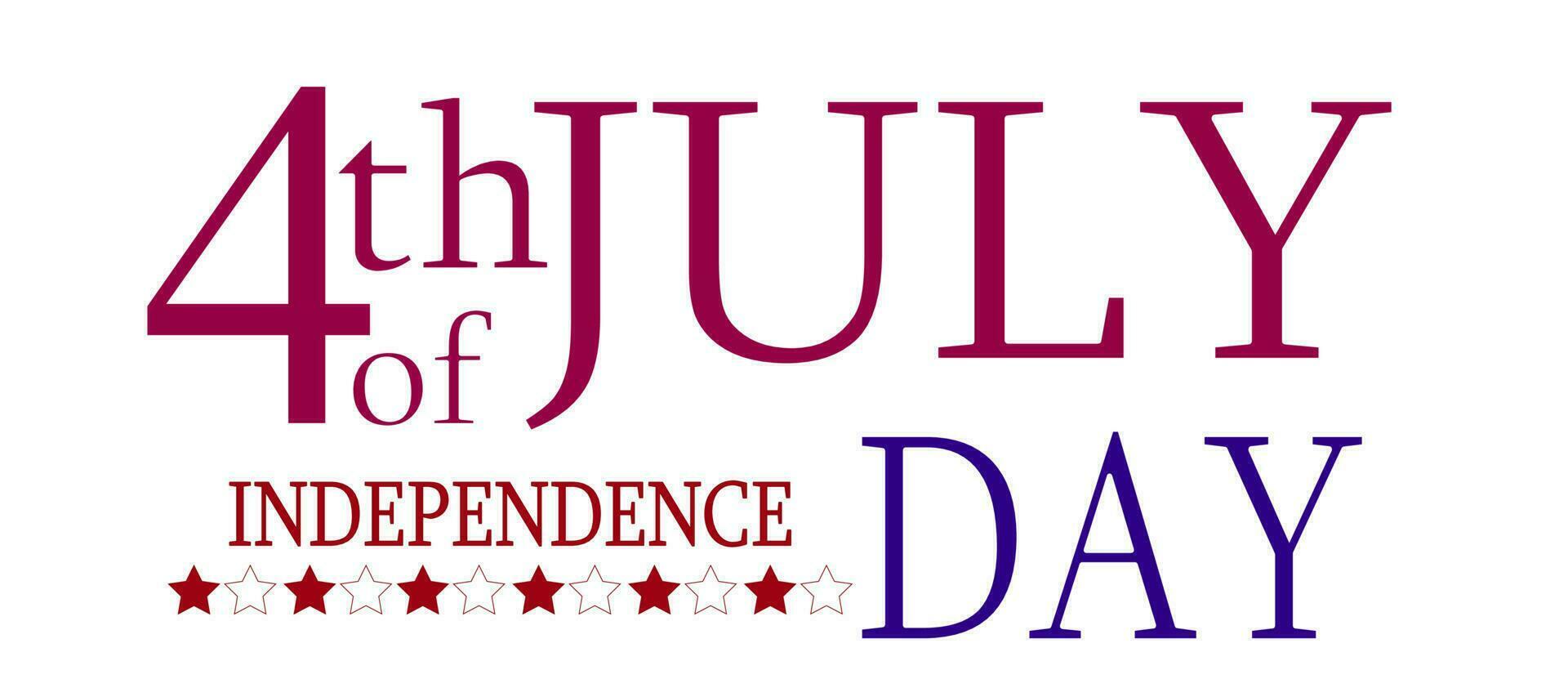 Free Vector design  4th July Independence day background