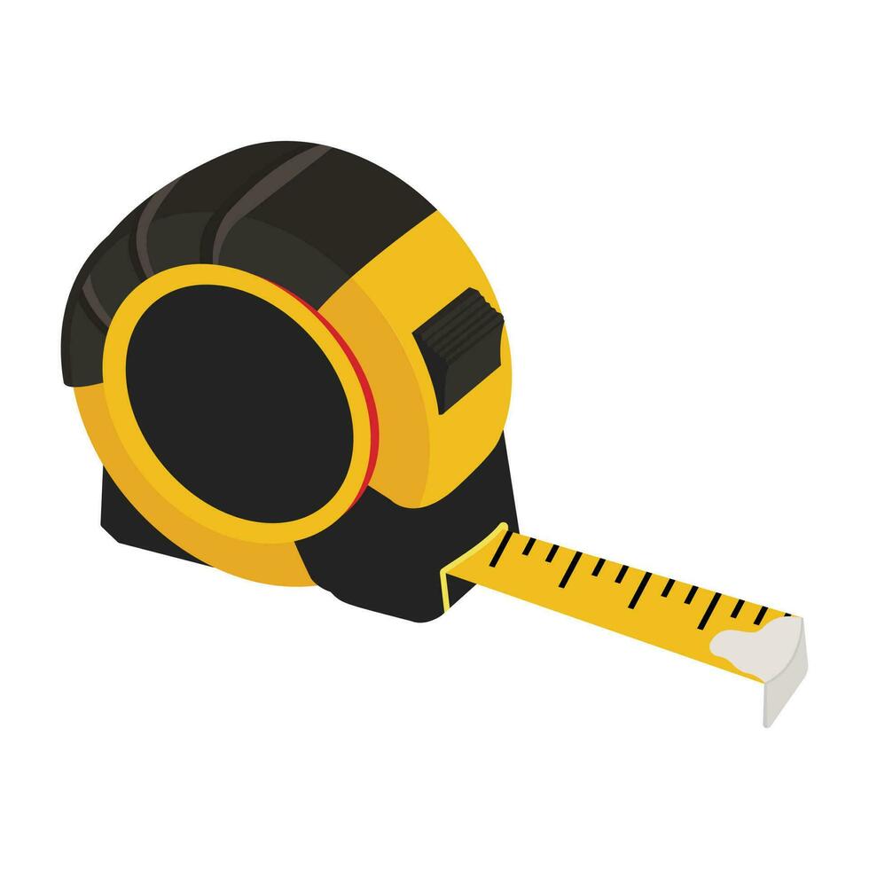 An instrument for measuring, a measuring tape vector