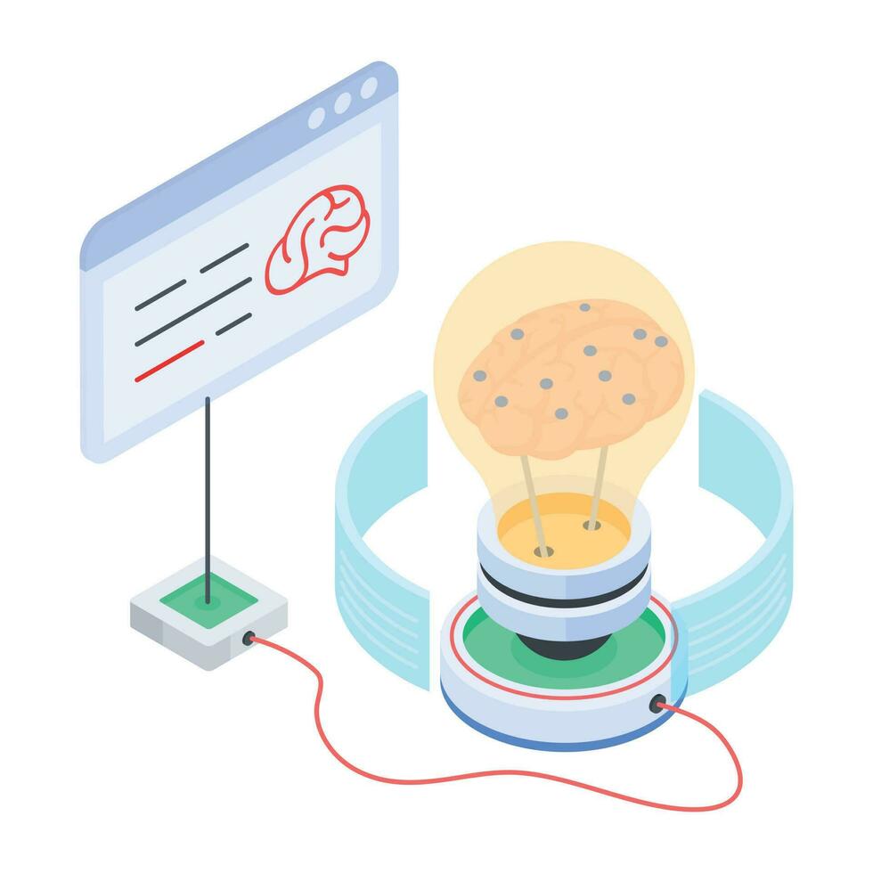 An isometric icon of multimeter measurement vector