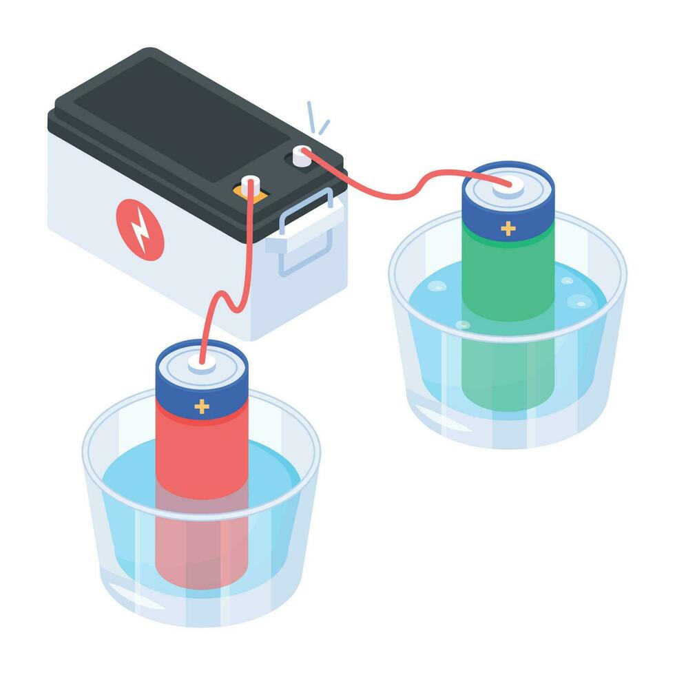 un isométrica icono de multímetro medición vector