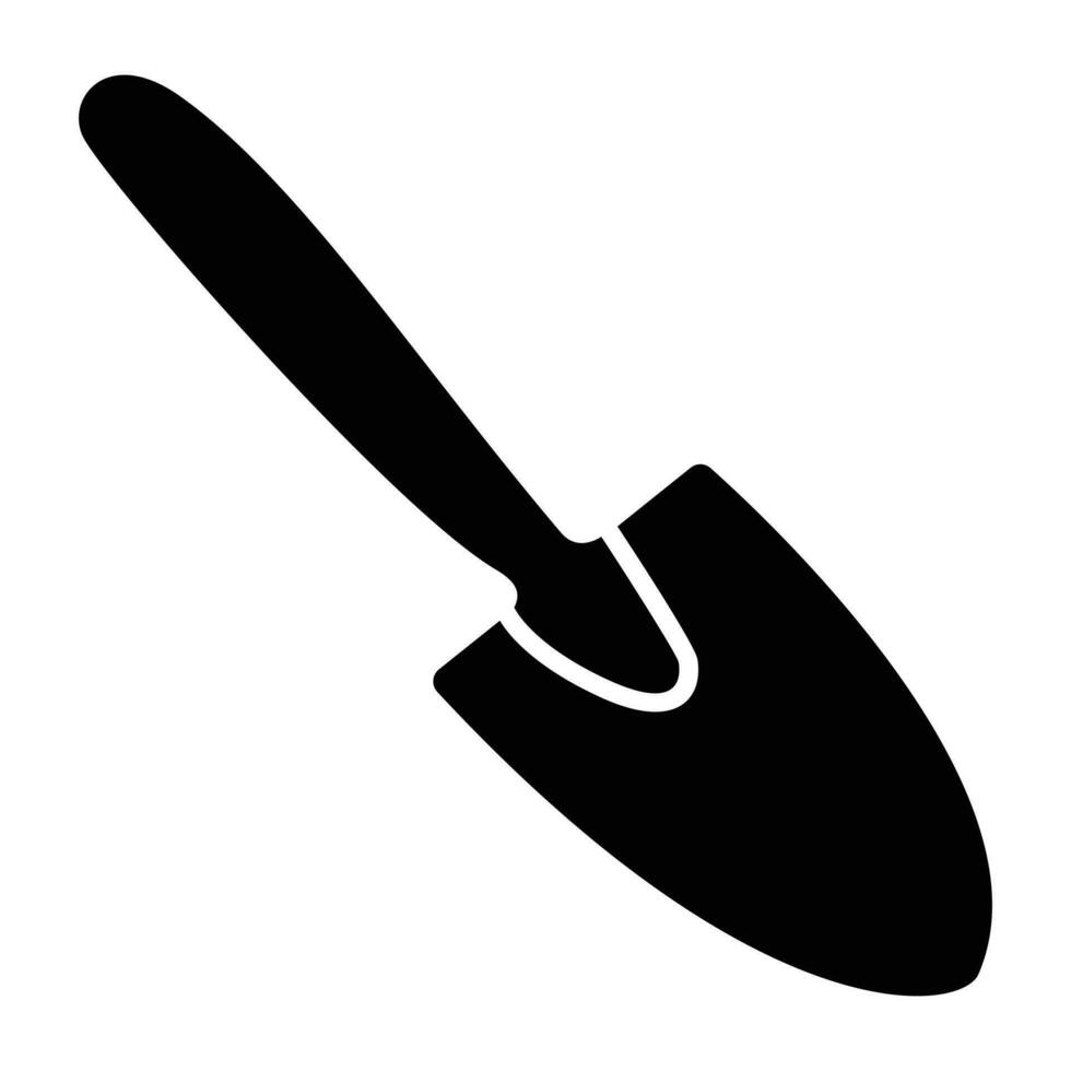 An edging and planting spade, construction tool 24450597 Vector Art at