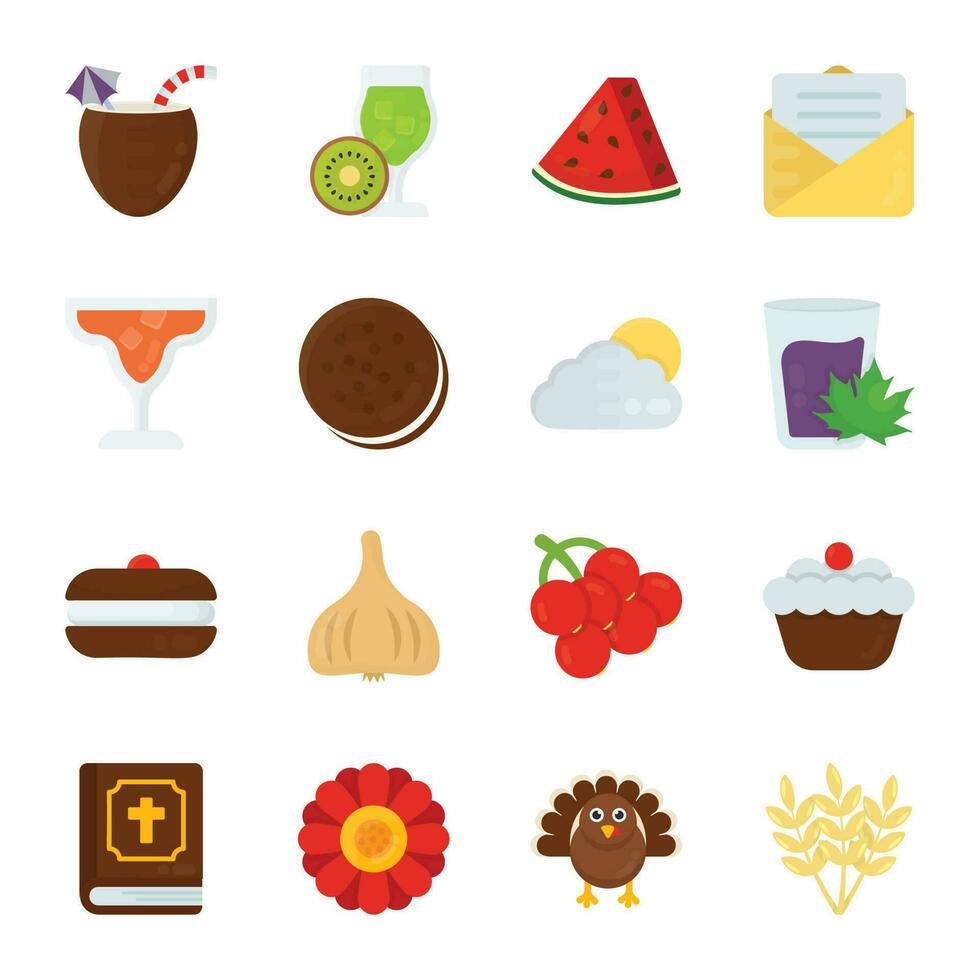 Food and Gifts Vector Icons