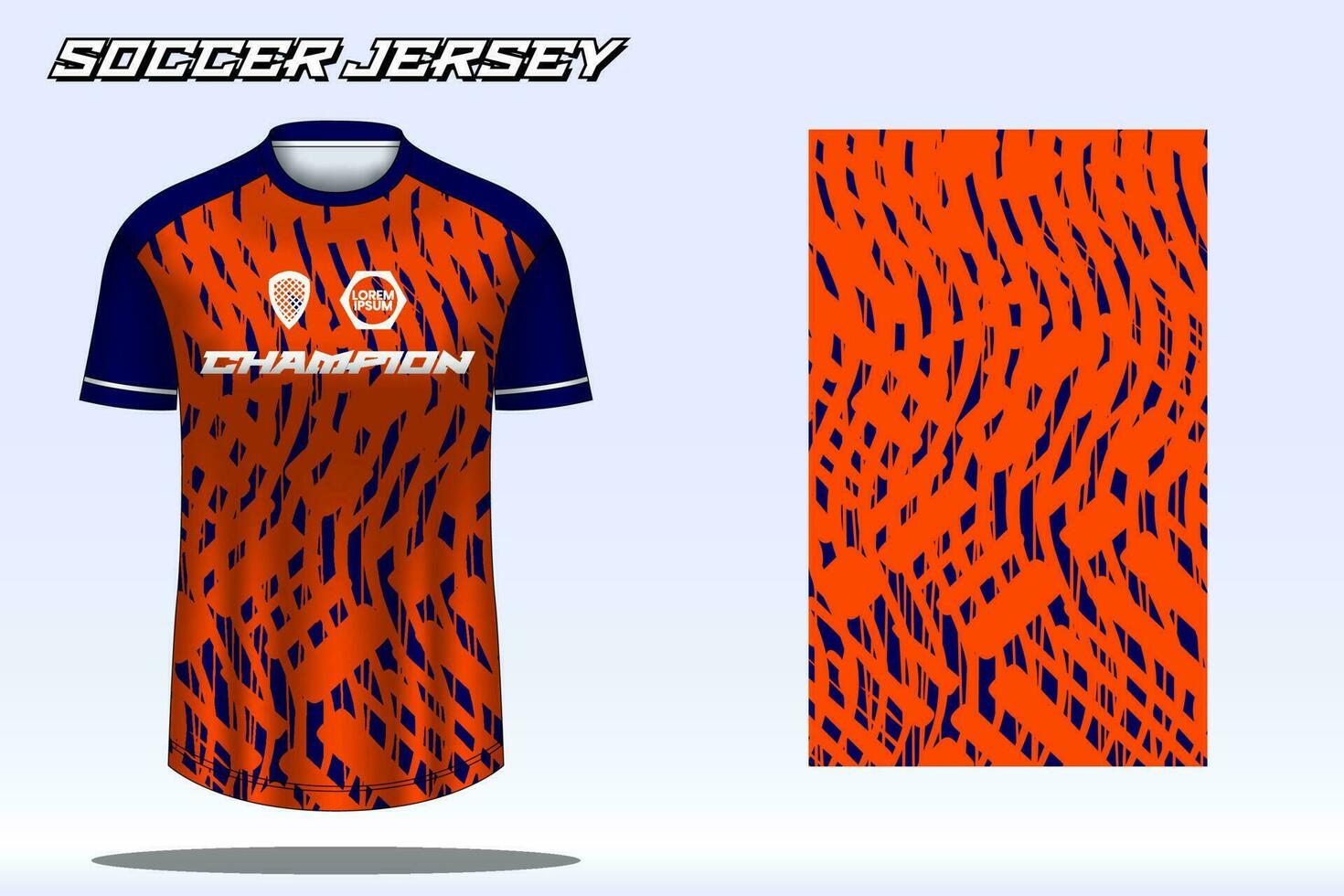 maqueta de diseño de camiseta deportiva de camiseta de fútbol para club de fútbol vector