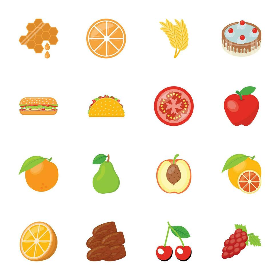 Food Ingredients Icon Pack vector