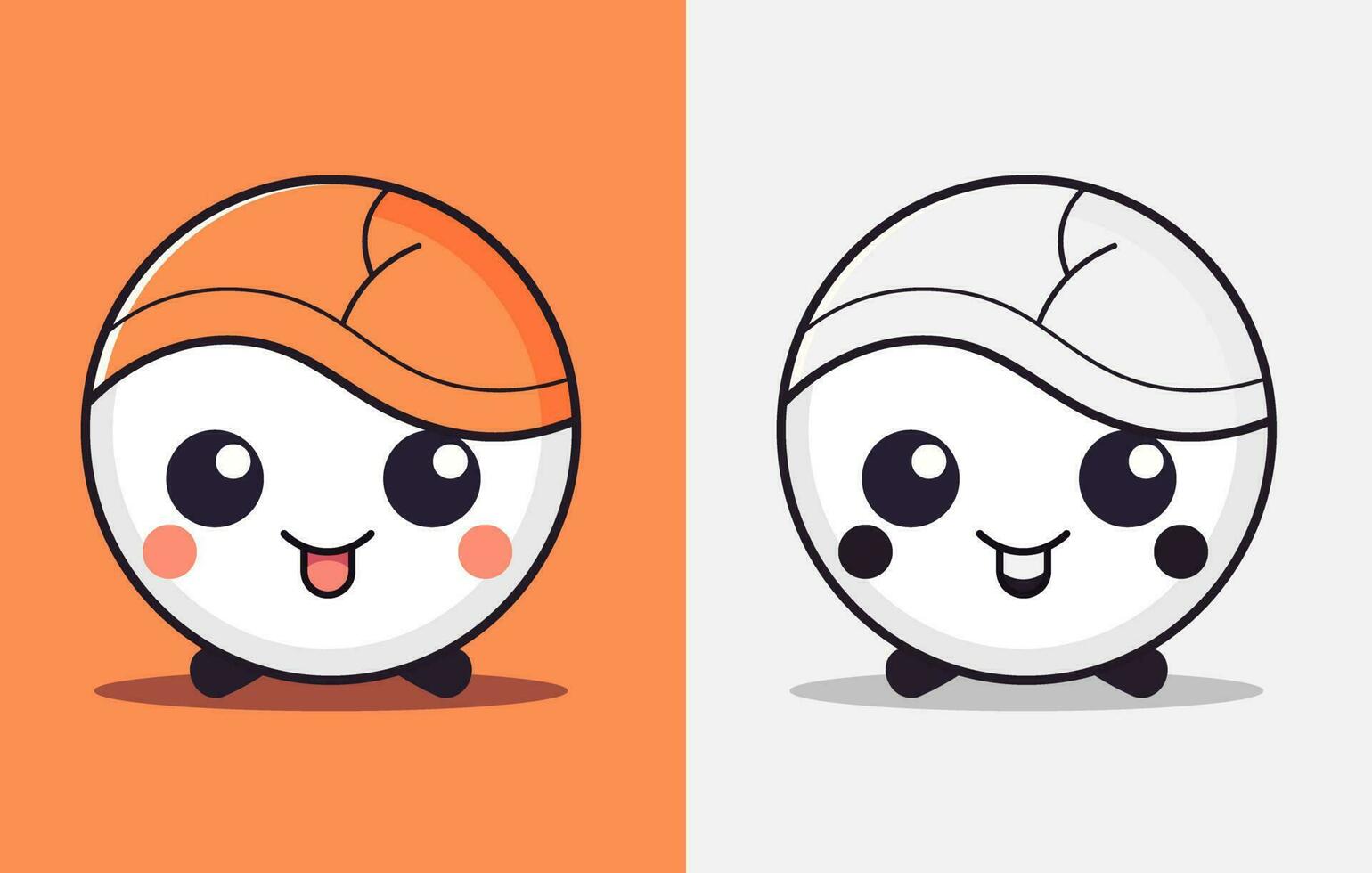 cute baseball logo vector