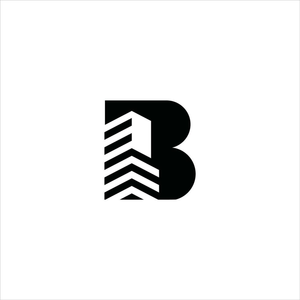 B building logo icon vector