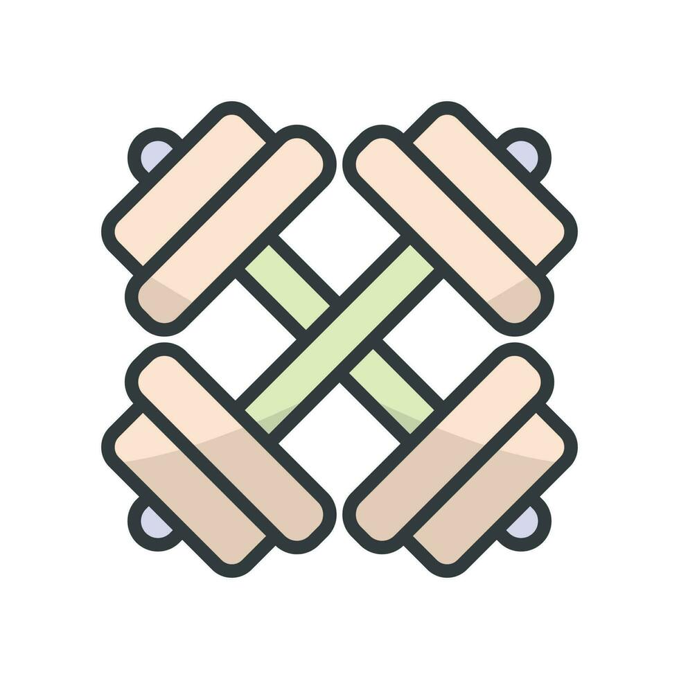 Dumbbell icon vector ddesign templates