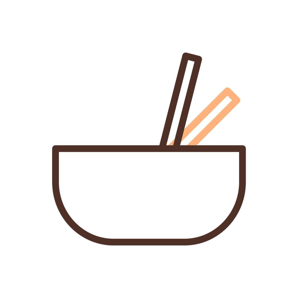 Noodle icon duocolor brown colour style chinese new year symbol perfect. vector