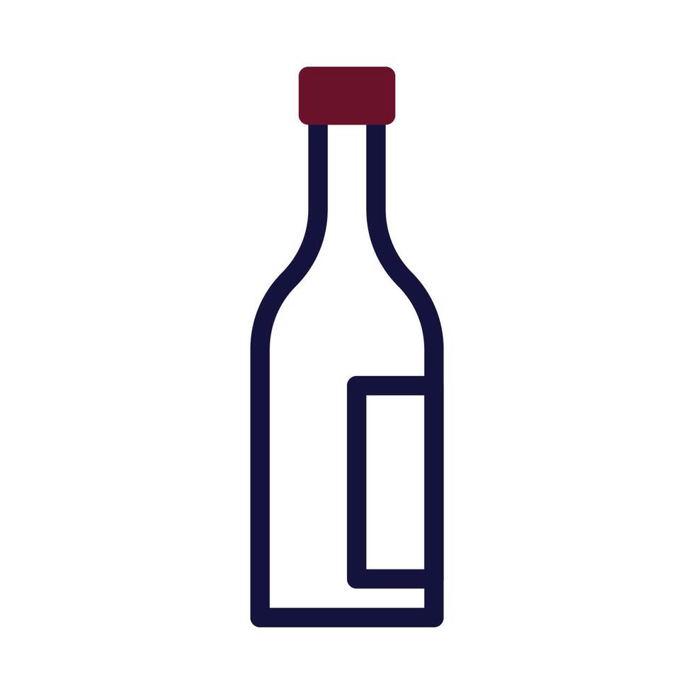 Glass wine icon duotone maroon navy colour easter symbol illustration. vector