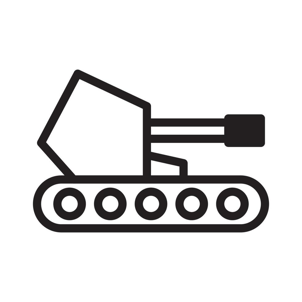 tank icon duotone black colour military symbol perfect. vector