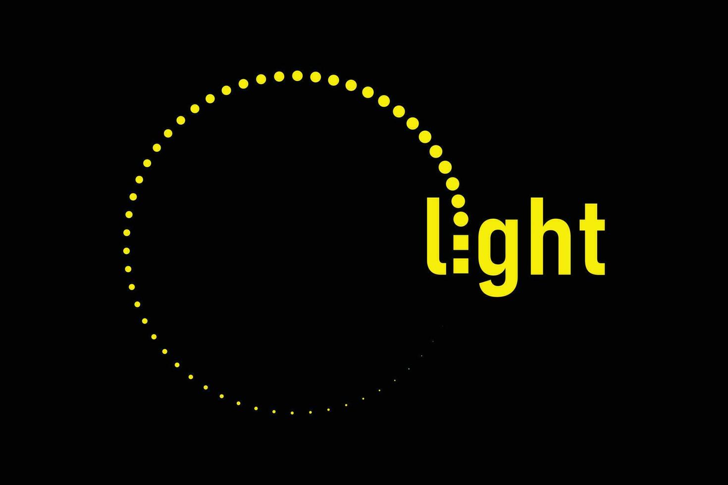 Light logo design vector template