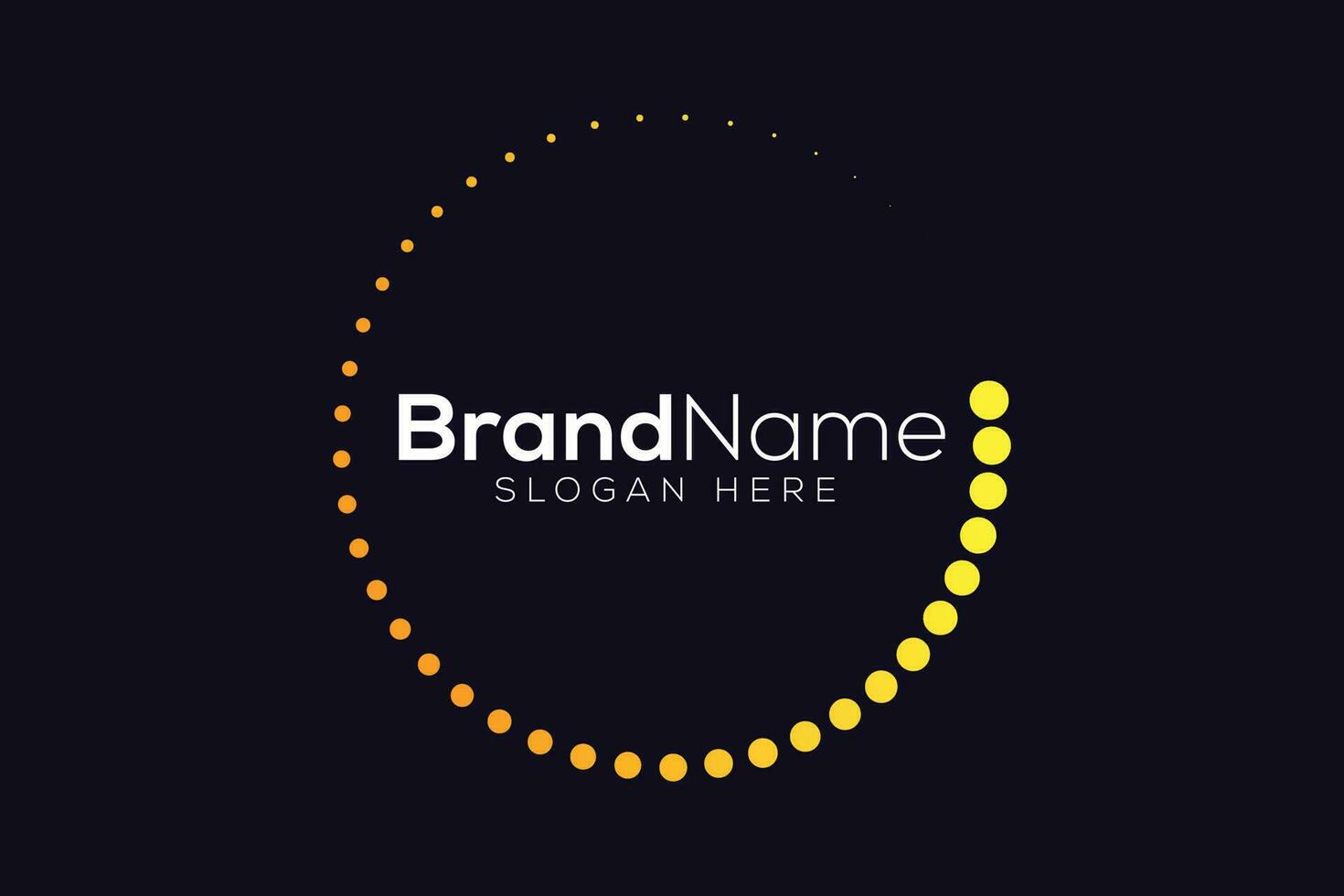 Colorful Circle halftone logo design template vector