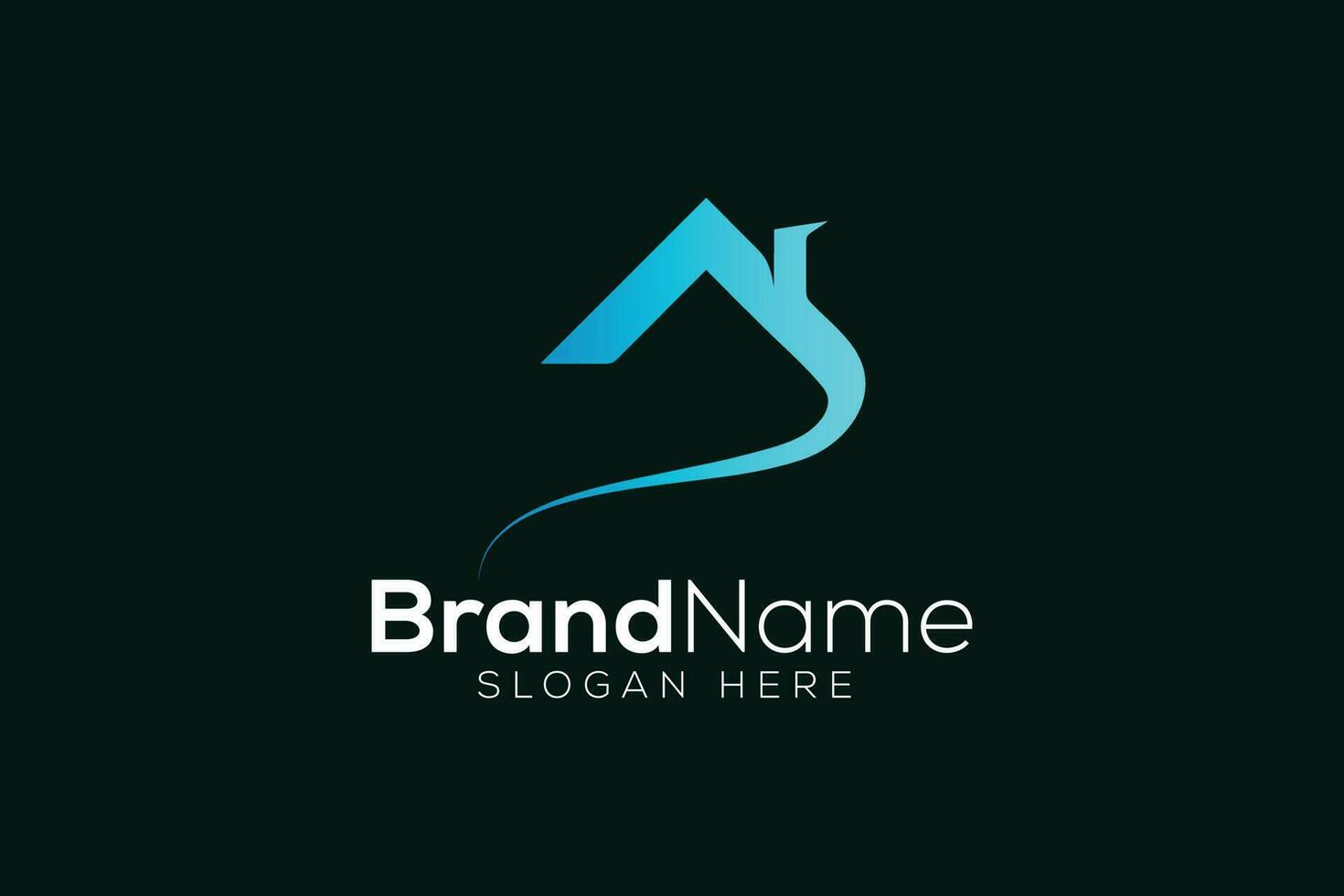 Colorful falls and home logo design template vector