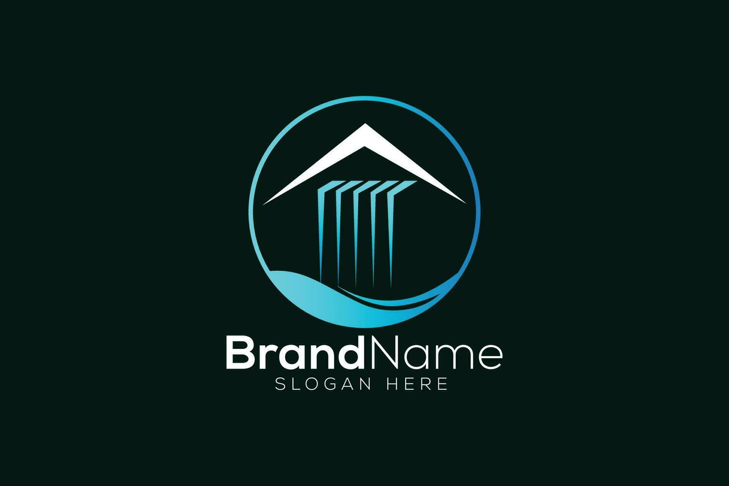 Colorful falls and home logo design template vector