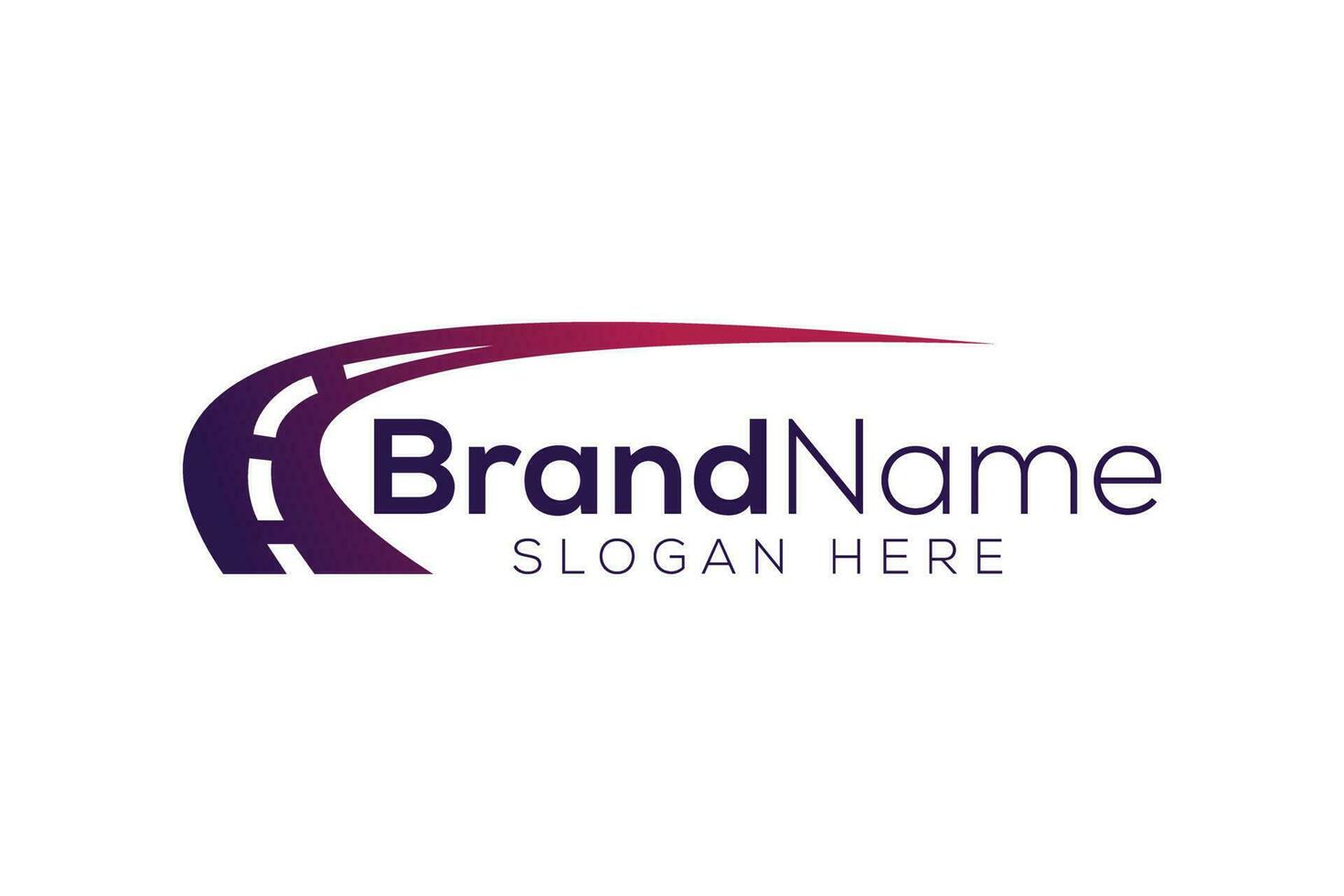 Road logo design vector template