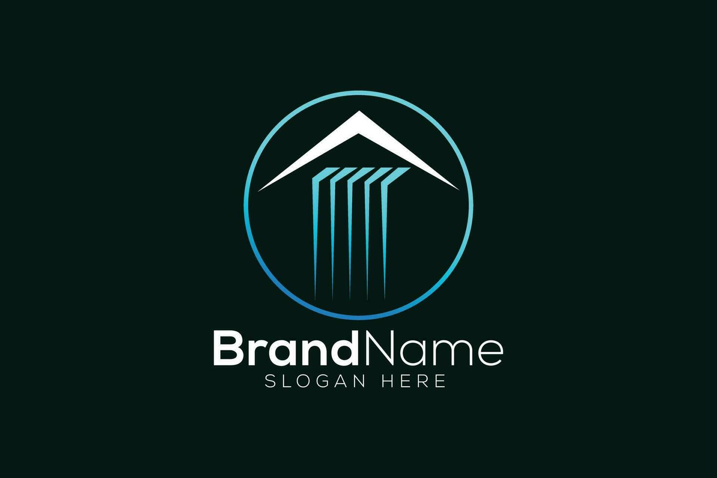 Colorful falls and home logo design template vector