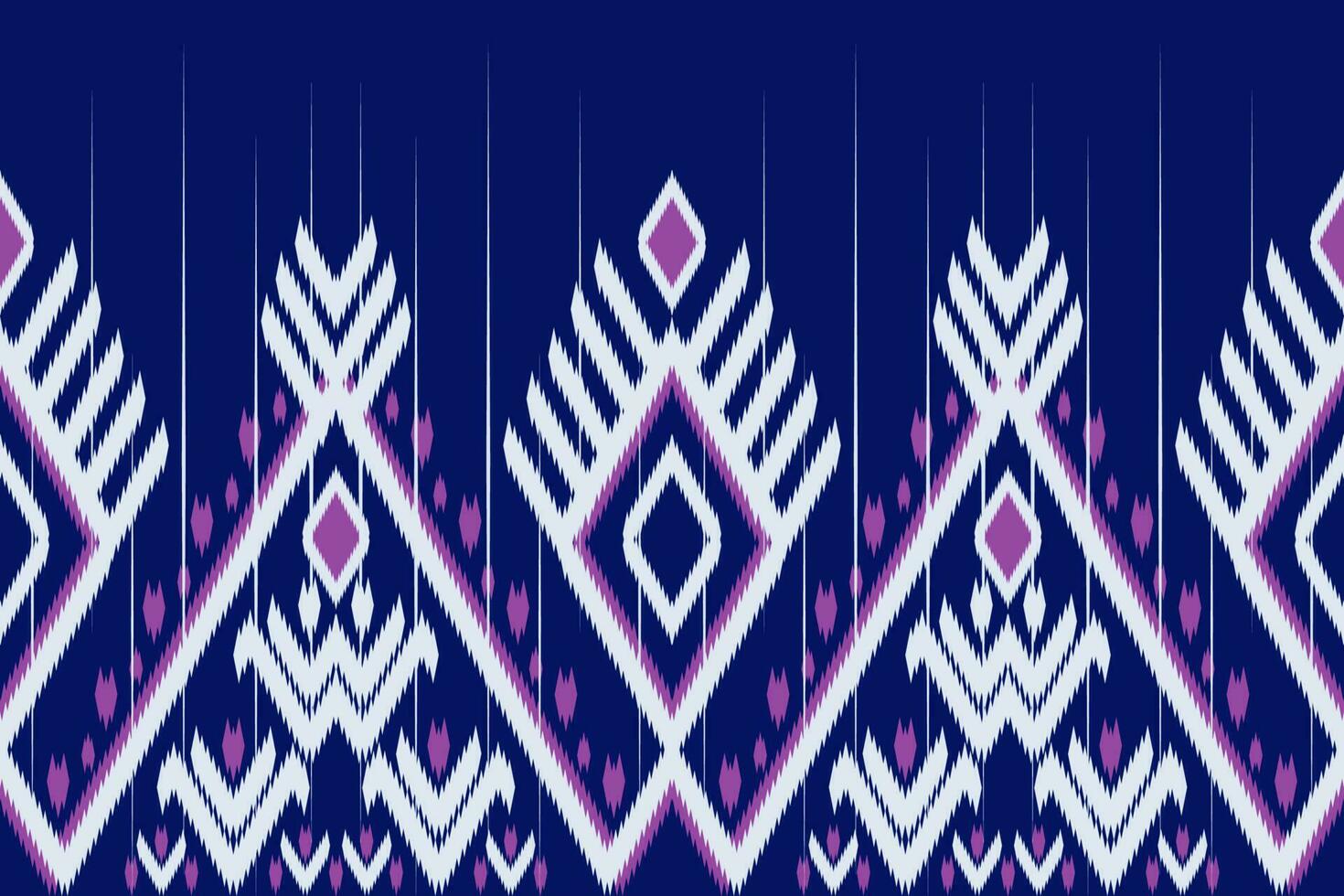 Ikat Ethnic Seamless Pattern vector