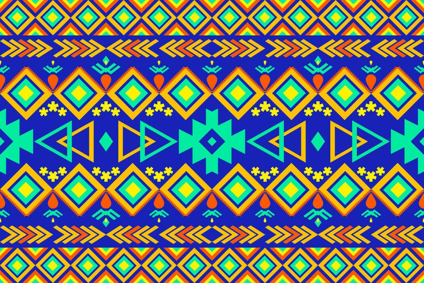 Ikat Ethnic Seamless Pattern vector