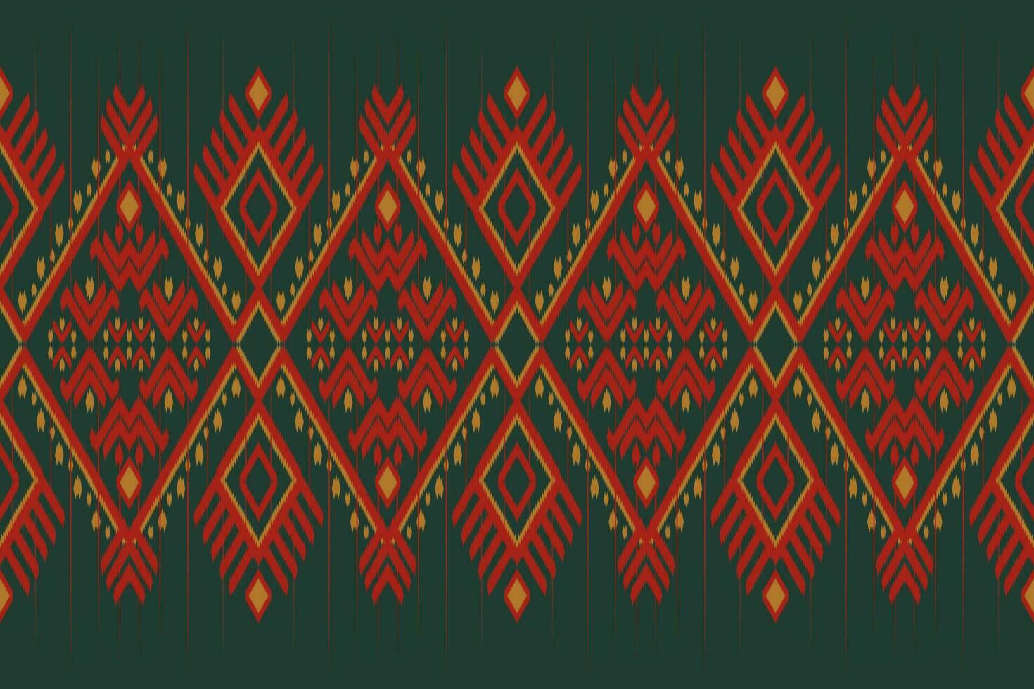 Ikat Ethnic Seamless Pattern vector