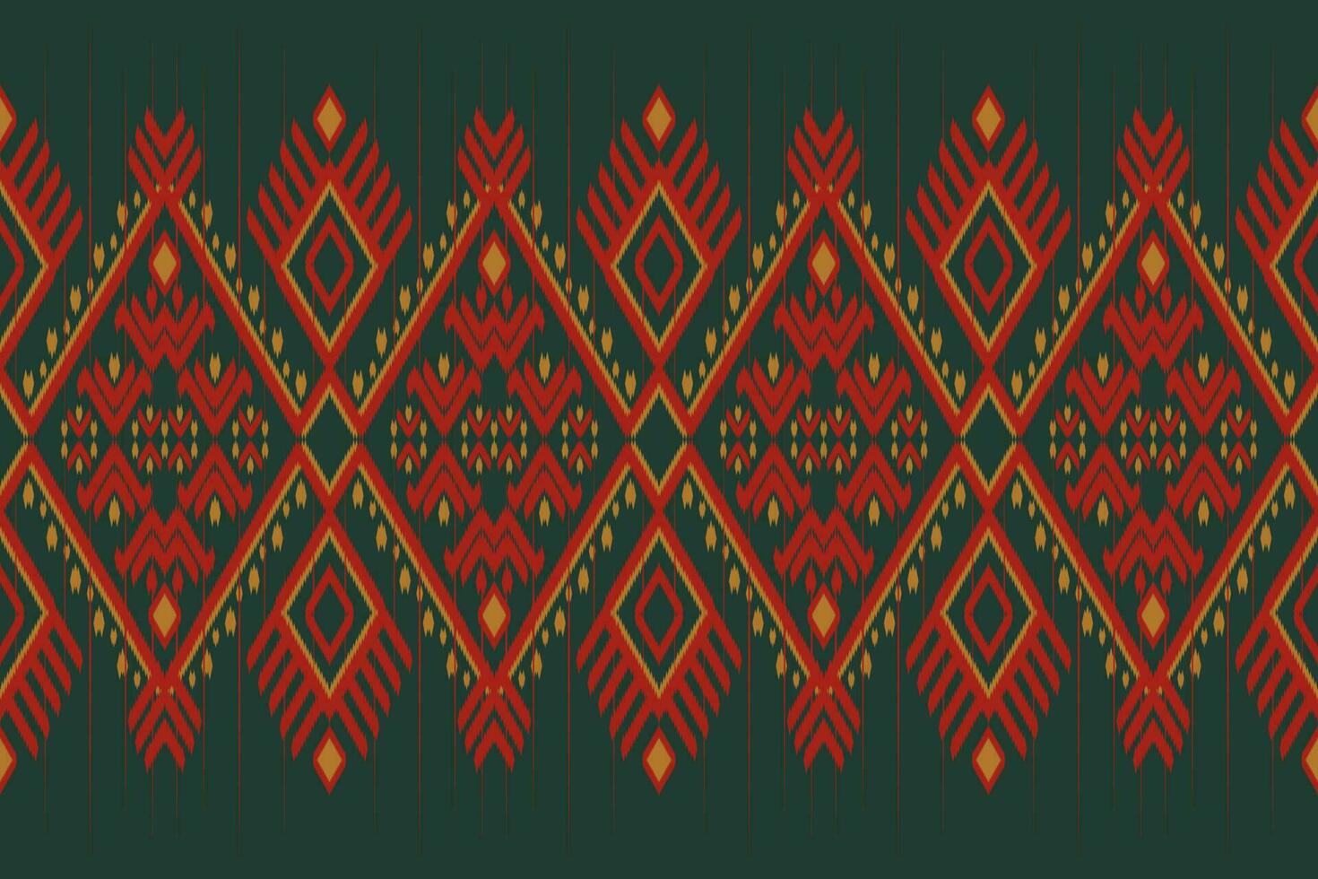 Ikat Ethnic Seamless Pattern vector