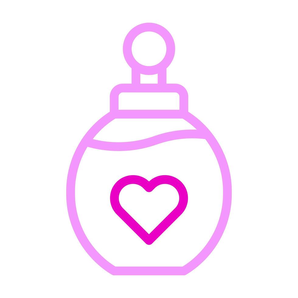perfume icon duocolor pink colour mother day symbol illustration. vector