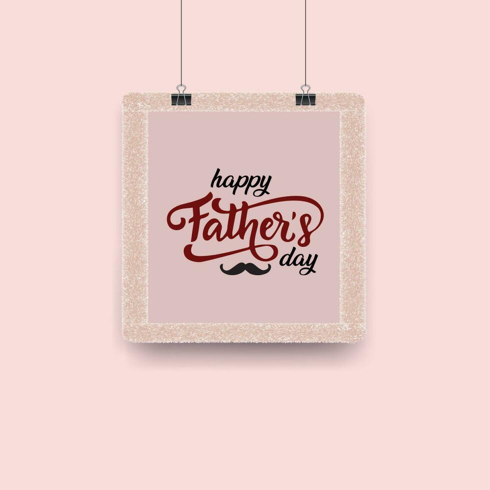 HAPPY FATHERS DAY TYPOGRAPHY DESIGN vector